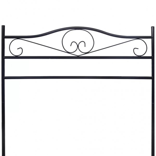 Bengaleiro de aço com prateleira. preto M 3