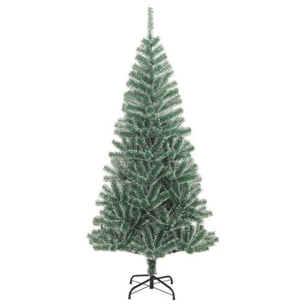 Árvore de Natal artificial com flocos de neve 240 cm verde M 2