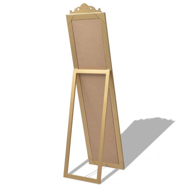 Espelho de pé em estilo barroco. 160x40 cm. dourado M 2