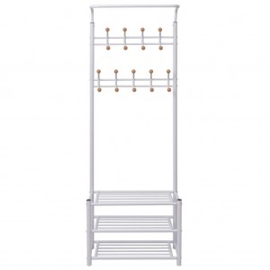 Suporte para roupas com sapateira 68x32x182.5 cm branco H
