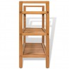 Zapatero con 3 estantes madera maciza de roble 100x27x60 cm 3