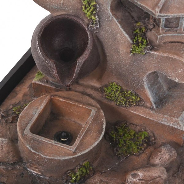 Fonte de interior com luz LED resina sintética M 5