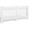 vidaxl Cobertura de radiador MDF 172 cm branco 2
