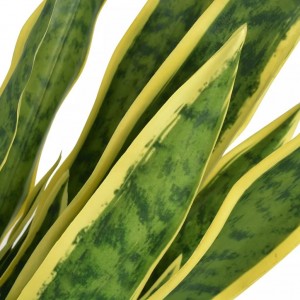 Planta sansevieria artificial con macetero 65 cm verde H