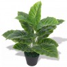 Planta de taro artificial con macetero verde 45 cm 1