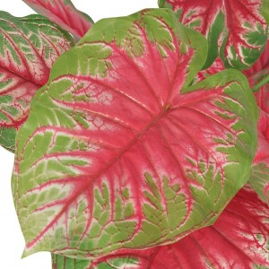 Planta caladium artificial con macetero 85 cm verde H