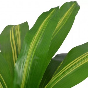 Planta dracena artificial com vaso 90 cm verde H