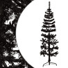 Medio árbol de Navidad artificial con soporte negro 150 cm 1