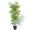 Árbol de bambú artificial con maceta 120 cm verde 1