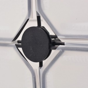 Zapatero apilable con 12 compartimentos blanco H