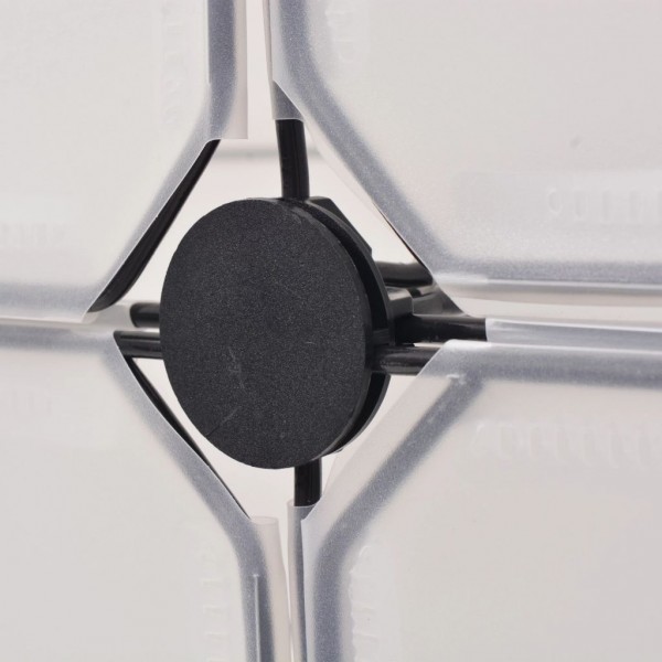 Zapatero apilable con 12 compartimentos blanco M 2