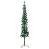 Medio árbol de Navidad artificial con soporte verde 180 cm 4