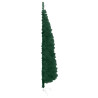 Meia árvore de Natal fina com suporte 180 cm verde 5