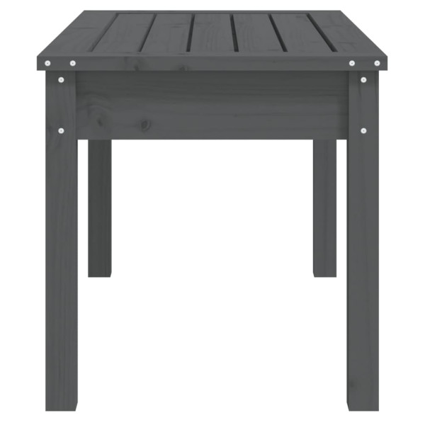 Banco de jardim 80x44x45 cm madeira de pinho maciça cinzento M 5