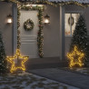Estrella de luz decorativa Navidad con estacas 115 LED 85 cm 1