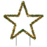 Decoração estrela de Natal c/ luz e estacas 115 luzes LED 85 cm 2