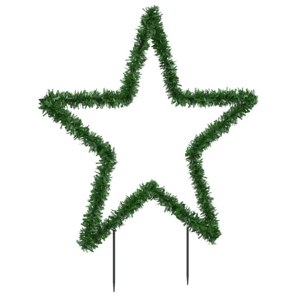 Decoração estrela de Natal c/ luz e estacas 115 luzes LED 85 cm M 4