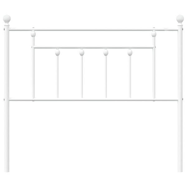 Cabeceira de cama 107 cm metal branco M 4