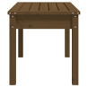 Banco de jardín madera maciza pino marrón miel 80x44x45 cm 5