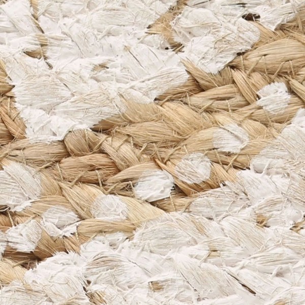 Alfombra redonda 120 cm yute trenzado estampado M 5