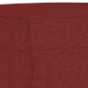 Banco de tela rojo vino tinto 100x35x41 cm 5