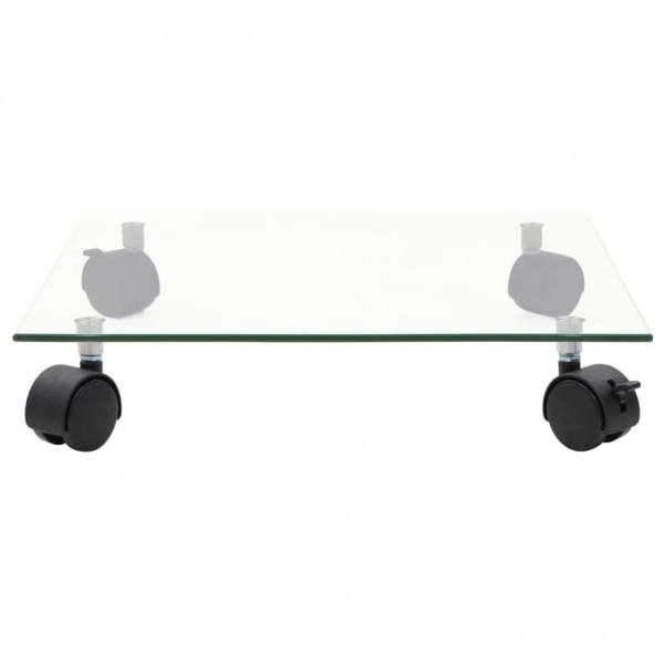 Soportes de ruedas para macetas cuadrado vidrio templado 2 uds M 3