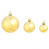 Conjunto de bolas de natal 100 pcs 3/4/6 cm dourado 5