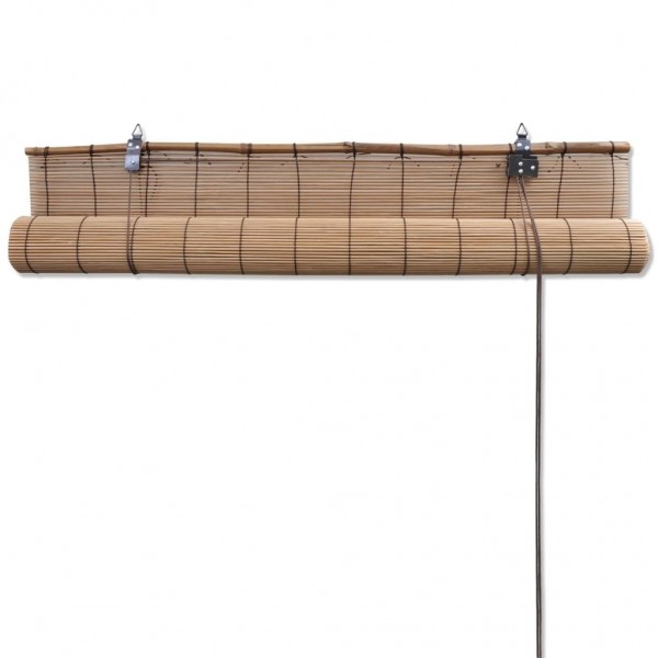 Estore de enrolar 100x220 cm bambu castanho M 5