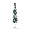 Meia árvore de Natal fina com suporte 120 cm verde 4
