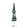 Meia árvore de Natal fina com suporte 150 cm verde 4