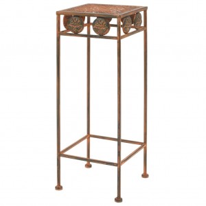 Juego de soportes de planta 3 pzas estilo vintage metal oxidado H