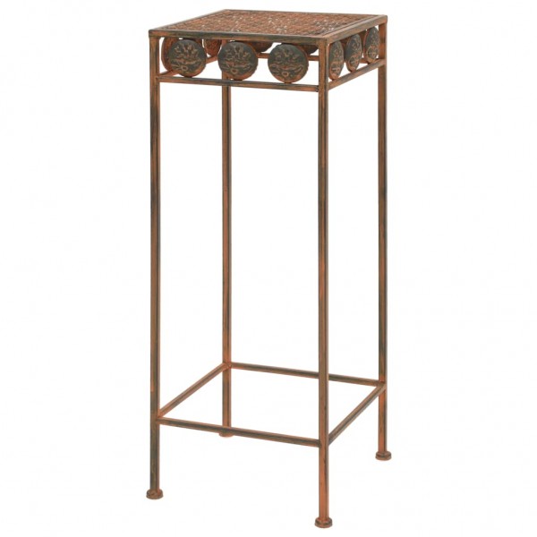 Juego de soportes de planta 3 pzas estilo vintage metal oxidado M 3