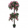 Planta artificial azalea con maceta 155 cm verde y rosa 1