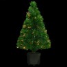 Árbol de Navidad artificial fibra óptica verde 64 cm 3