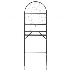 Toalheiro preto 60x33x174 cm H