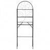 Estante para inodoro negro 60x33x174 cm 2
