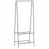 Suporte para roupas 59x35x150 cm preto 1