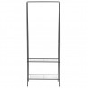 Suporte para roupas 59x35x150 cm preto 2