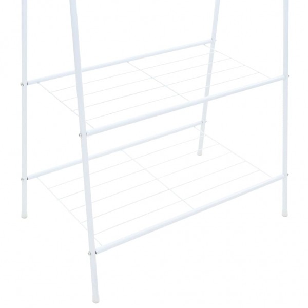 Suporte para roupas 59x35x150 cm branco M 4