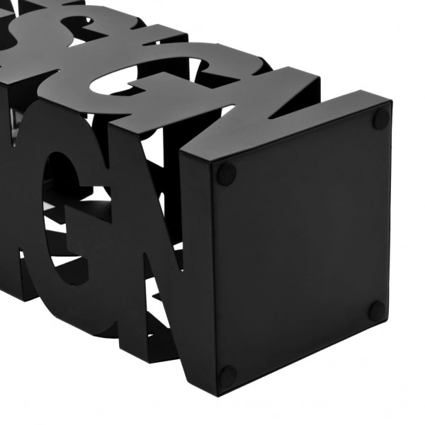 Suporte para guarda-chuvas design em aço preto M 3