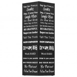 Suporte para guarda-chuvas com texto em aço preto H