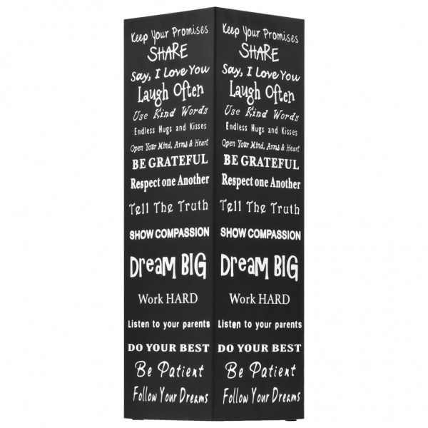 Suporte para guarda-chuvas com texto em aço preto M 2