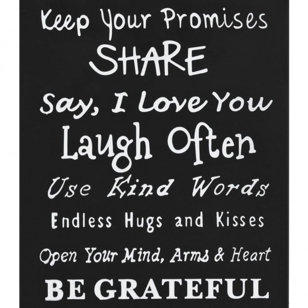 Suporte para guarda-chuvas com texto em aço preto M 3