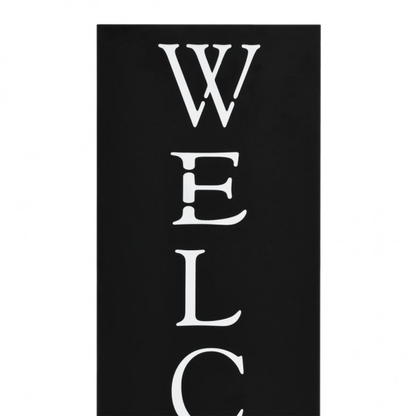 Paragúero diseno Welcome acero negro M 3