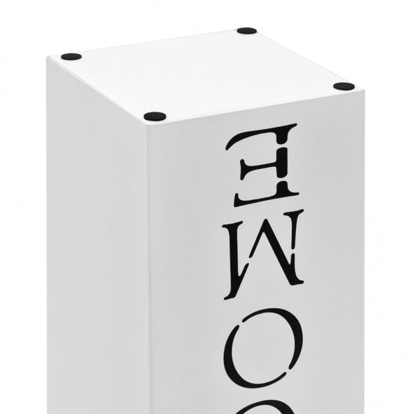 Paragüero diseño Welcome acero blanco M 5