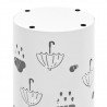 Suporte para guarda-chuvas em aço branco 5