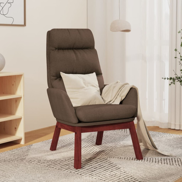 Sillón de relax de tela gris taupe D