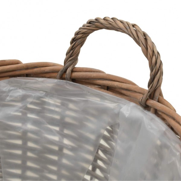 Arriate de mimbre con forro de PE 4 unidades M 5