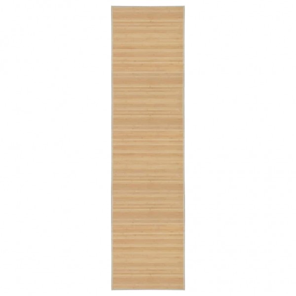 Alfombra de bambú color natural 80x300 cm M 2