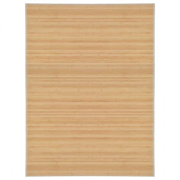 Alfombra de bambú color natural 150x200 cm D